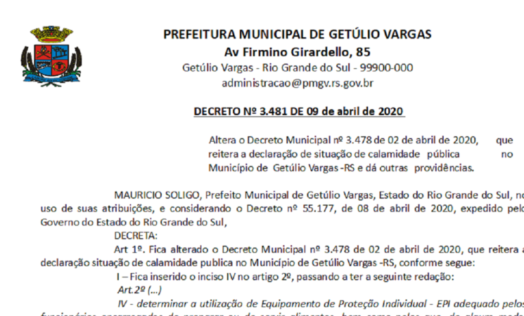 Decreto 3481 Alteração decreto 3478 Reiteração