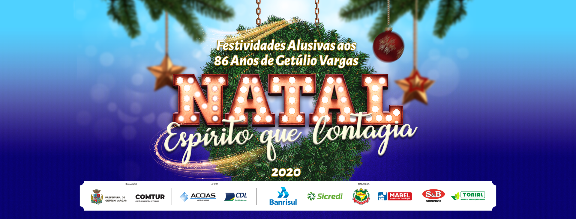12º Natal Espírito que Contagia será comemorado em quatro dias por meio de  apresentações musicais em trio elétrico – Prefeitura Municipal de Getúlio  Vargas