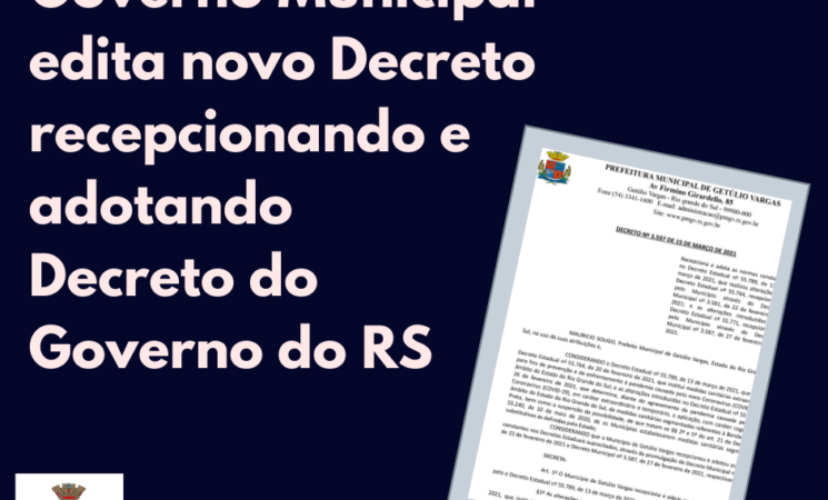 Governo Municipal edita novo Decreto