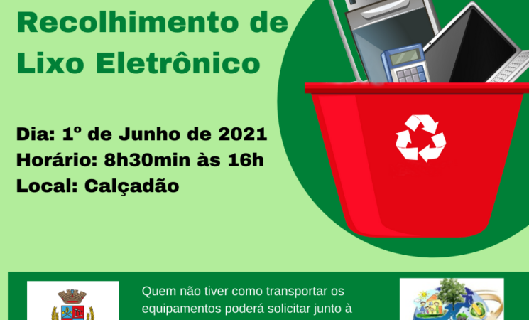 Campanha de Coleta de Lixo Eletrônico deGetúlio Vargas acontece no dia 1º de junho