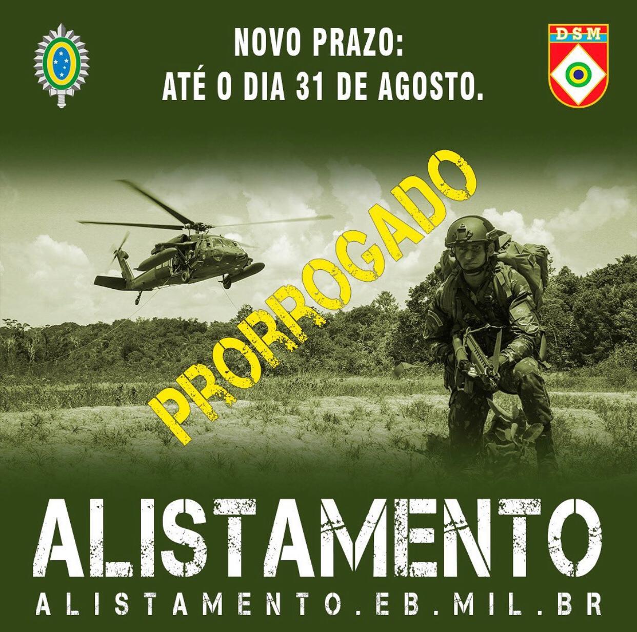 PMGD - CAMPANHA DE ALISTAMENTO PARA O SERVIÇO MILITAR EM 2020