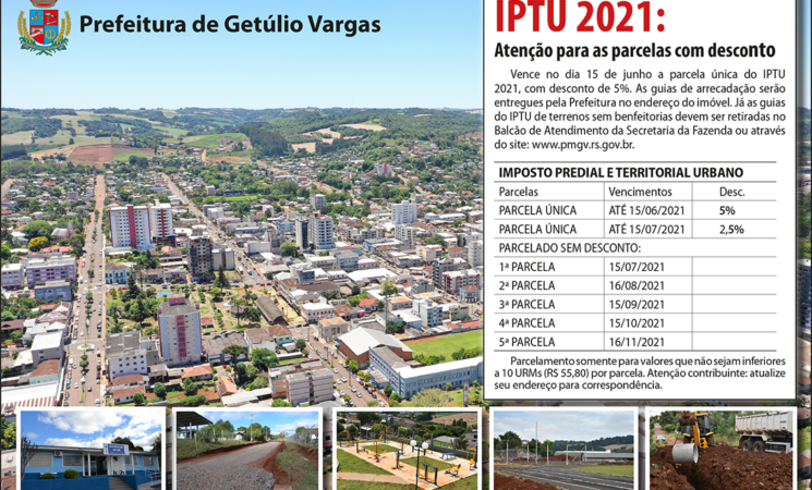 Vencimentos IPTU 2021