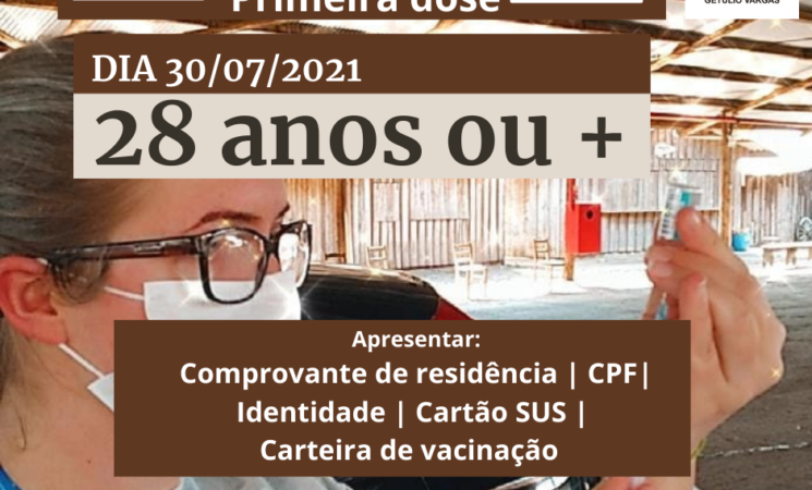 Atenção para a idade da vacinação contra a Covid-19