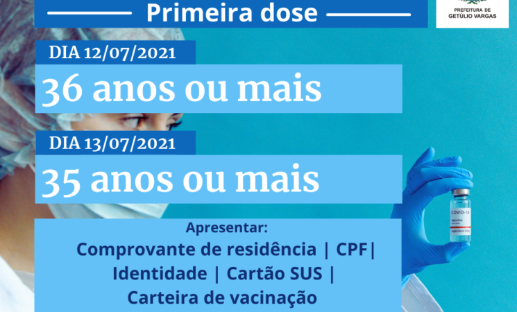 Ampliada idade para a vacina contra a Covid-19