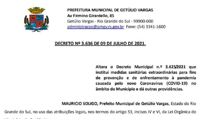 Decreto 3.636  COVID - 19