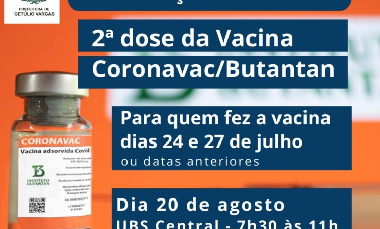 Segunda dose da Coronavac