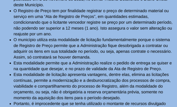 Nota de Esclarecimento