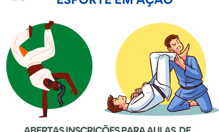 Inscrições para capoeira e jiu-jitsu do Projeto Esporte em Ação