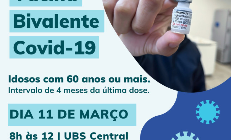 Prefeitura de Getúlio Varga realiza ação de vacinação bivalente Covid-19 neste sábado na UBS Central