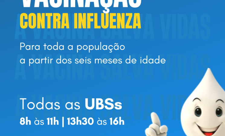 Ampliada a vacinação contra a gripe para toda a população        a partir desta segunda-feira, dia 15 de maio