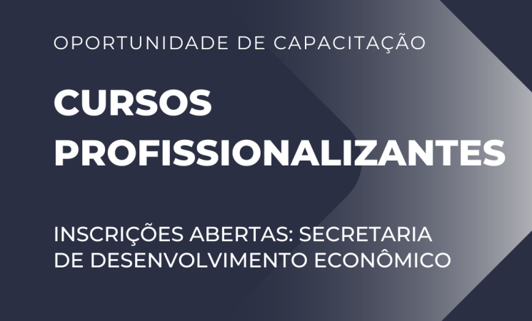 Prefeitura de Getúlio Vargas está com inscrições abertas para cursos profissionalizantes