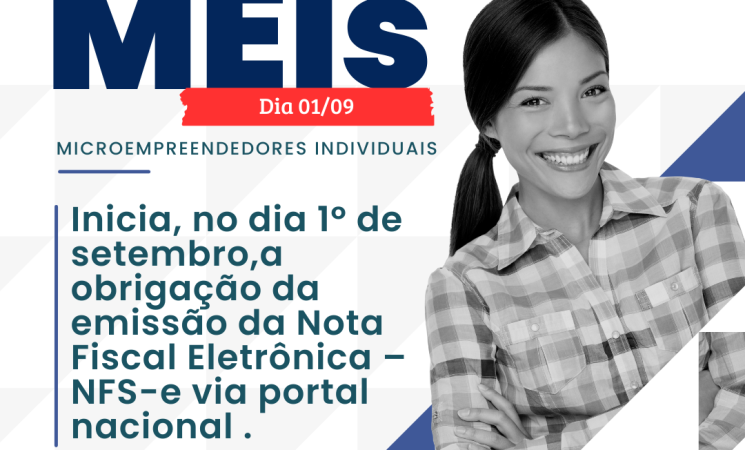 Inicia dia 1º de setembro a obrigação da emissão de NFS-e para Microempreendedores Individuais