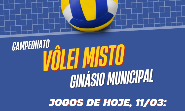 Inicia nesta segunda-feira, 11 de março, o Campeonato de Vôlei Misto de Getúlio Vargas