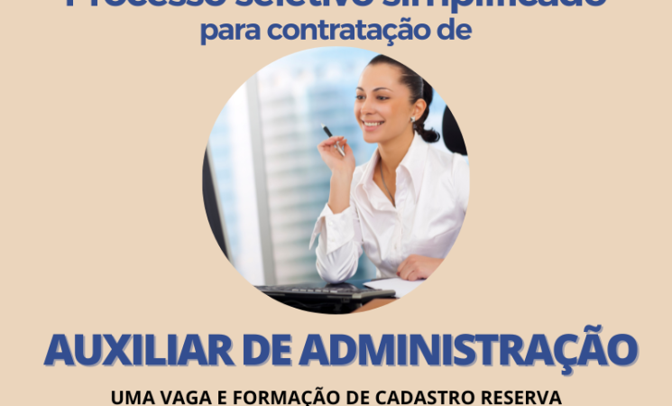 Prefeitura de Getúlio Vargas abre processo seletivo para contratação de Auxiliar de Administração
