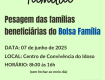 Beneficiários do Bolsa Família devem  participar da pesagem em Getúlio Vargas