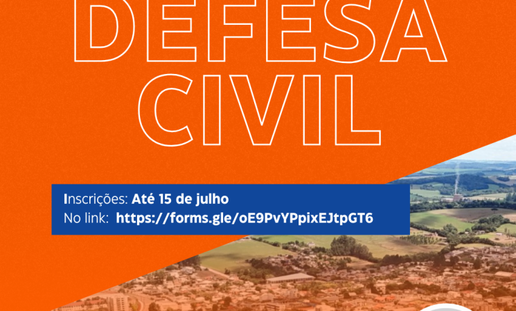 Getúlio Vargas abre inscrições para novos voluntários da Defesa Civil até 15 de julho