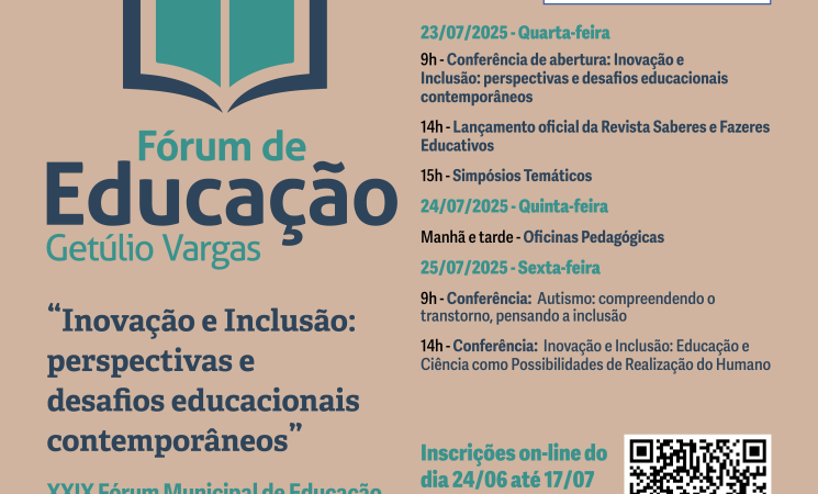 Inovação e Inclusão em Foco: Fórum da Educação 2025 reúne educadores e especialistas para repensar práticas e valores pedagógicos
