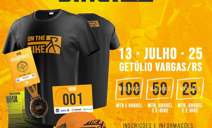 Ciclistas vão encarar o desafio On the Bike em Getúlio Vargas dia 13 de julho