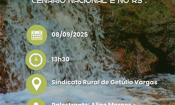 Getúlio Vargas promove palestra sobre potencialidades e demandas do turismo rural e de natureza