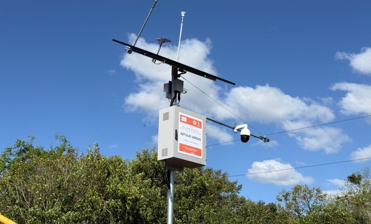 Getúlio Vargas recebe estação de monitoramento de cheias no Rio Abaúna