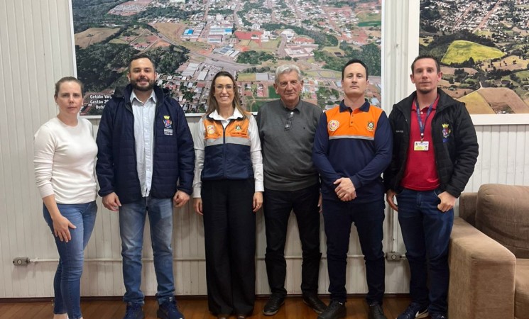 Defesa Civil Estadual realiza visita institucional à Prefeitura de Getúlio Vargas para alinhamento de ações preventivas