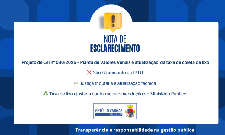 NOTA DE ESCLARECIMENTO