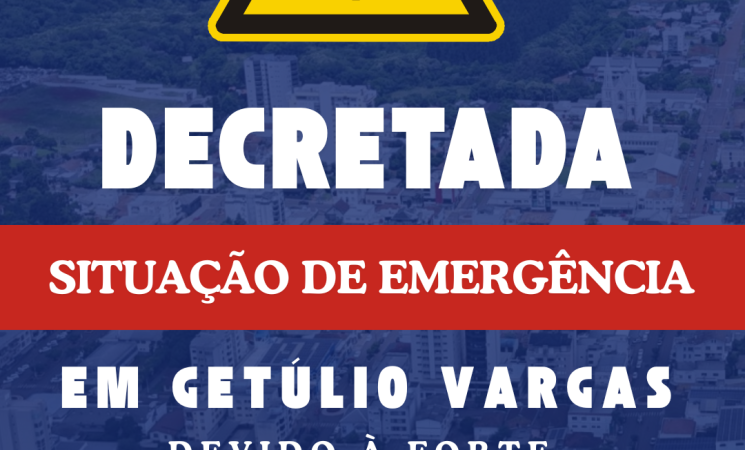 Situação de Emergência é decretada em Getúlio Vargas após forte tempestade de granizo