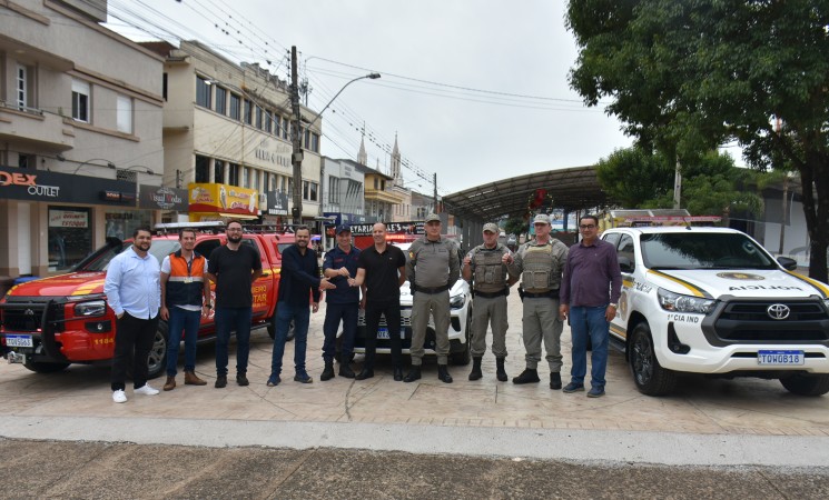 Getúlio Vargas reforça a segurança pública com entrega de novas viaturas à Brigada Militar e ao Corpo de Bombeiros