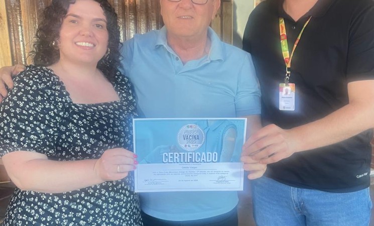 Getúlio Vargas conquista Selo Prata no Prêmio Município Amigo da Vacina