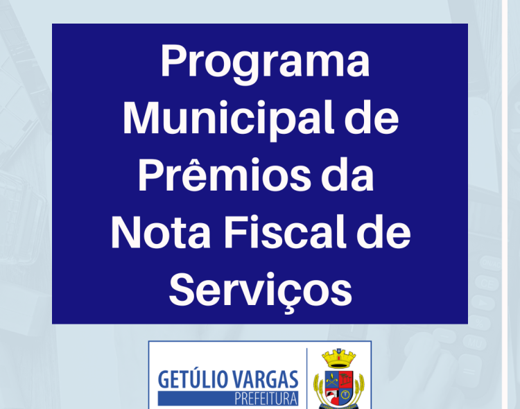 Programa Municipal de Prêmios da Nota Fiscal de Serviços vai sortear valores em dinheiro ao longo de 2026