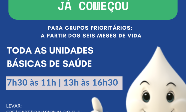 Vacinação contra a gripe começa em Getúlio Vargas e está disponível nas UBS a partir desta segunda-feira