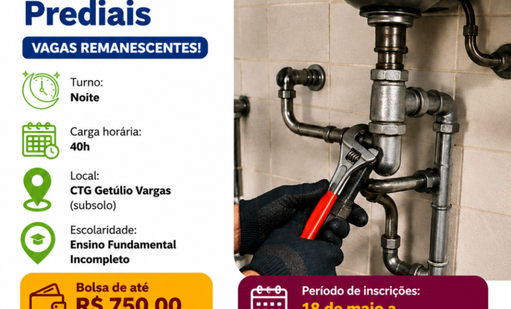 Prefeitura de Getúlio Vargas abre inscrições para vagas remanescentes de curso gratuito de qualificação profissional