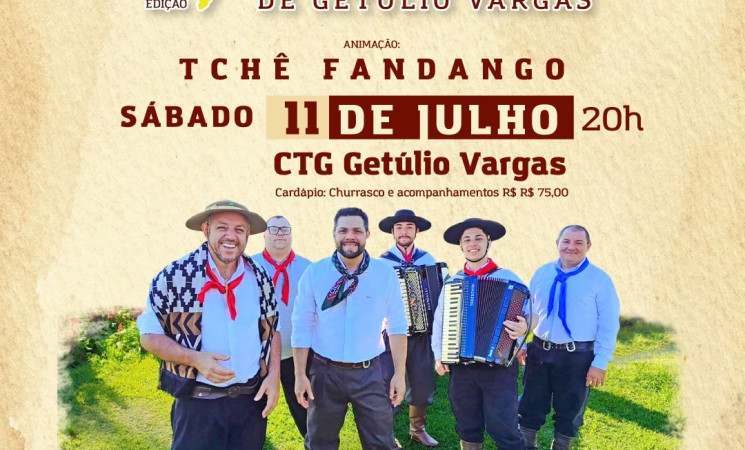 Jantar Baile marca lançamento do 16º Acampamento Farroupilha de Getúlio Vargas