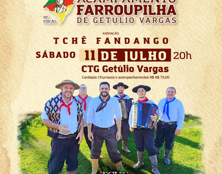 Jantar Baile marca lançamento do 16º Acampamento Farroupilha de Getúlio Vargas