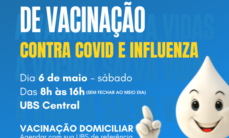 Dia D de Vacinação contra a Gripe e Covid será neste sábado, dia 6 de maio