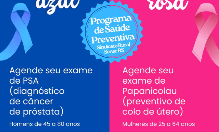 Campanha Outubro Rosa – Novembro Azul disponibiliza exames gratuitos para homens e mulheres